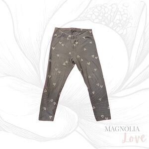 🩶 Cat & Jack Gray Heart Print Leggings 2T